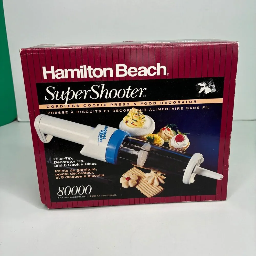 Hamilton Beach The Super Shooter Cordless Cookie Press & Food Decorator 80000